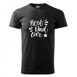 Černé pánské triko Best dad ever