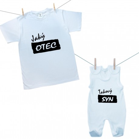 Rodinná sada (dupačky) Jaký otec takový syn