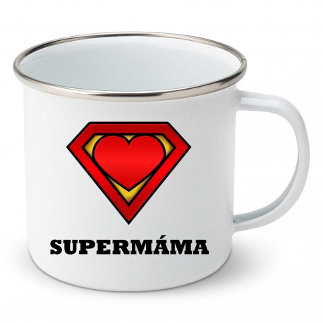 Smaltovaný hrnek Supermáma