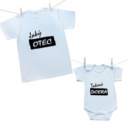 Rodinná sada (body s krátkým rukávem) Jaký otec taková dcera
