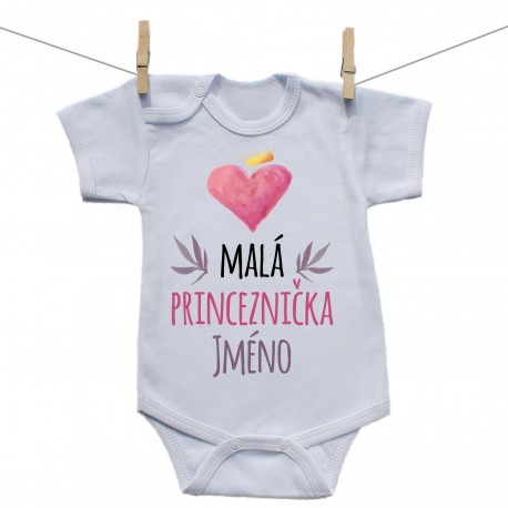 Body s krátkým rukávem Malá princeznička se jménem