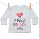 Tričko s dlouhým rukávem Malá princeznička se jménem