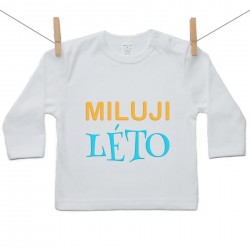 Tričko s dlouhým rukávem Miluji léto