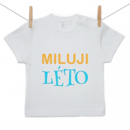 Tričko s krátkým rukávem Miluji léto