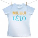 Dámské triko s krátkým rukávem Miluji léto