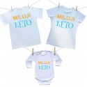 Rodinná sada (body s dlouhým rukávem) Miluji léto