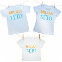Rodinná sada (tričko s krátkým rukávem) Miluji léto