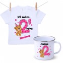 Sada Mám 2 roky s Medvídkem a jménem dítěte Dívka