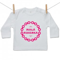 Tričko s dlouhým rukávem Malá bikerka