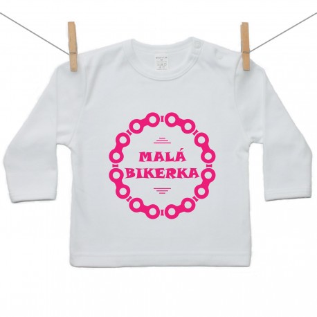 Tričko s dlouhým rukávem Malá bikerka