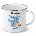 Smaltovaný hrnek Už mám 7 let s Medvídkem a jménem dítěte Chlapec
