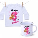 Sada Už mám 8 let s Medvídkem a jménem dítěte Dívka