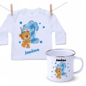 Sada Sada 1 rok s Medvídkem a jménem dítěte Chlapec