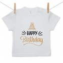 Tričko s krátkým rukávem Happy birthday