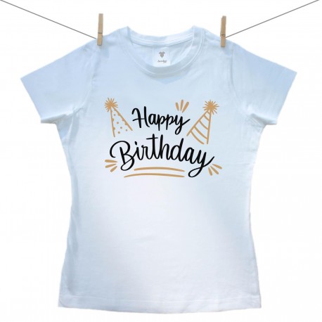 Dámské triko s krátkým rukávem Happy birthday