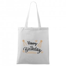 Bílá taška Happy birthday