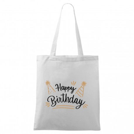 Bílá taška Happy birthday