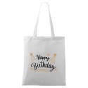 Bílá taška Happy birthday