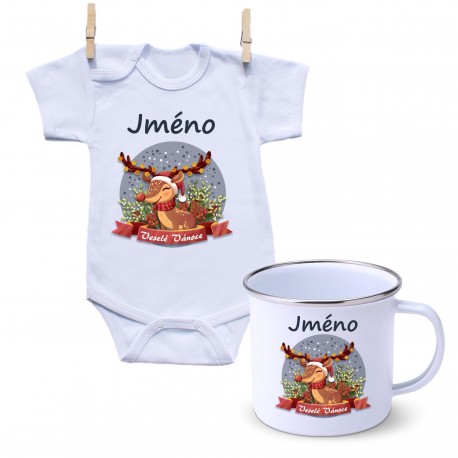 Sada Veselé Vánoce se sobíkem a jménem