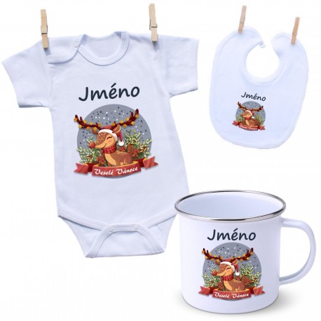 Sada Veselé Vánoce se sobíkem a jménem