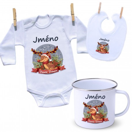 Sada Veselé Vánoce se sobíkem a jménem