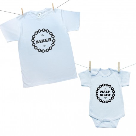 Rodinná sada (body s krátkým rukávem) Rodinná sada Biker