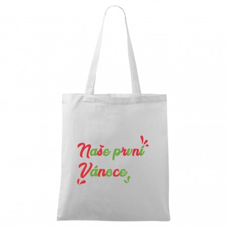 Bílá taška Naše první Vánoce