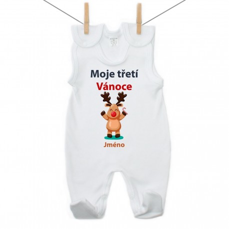 Dupačky Moje třetí Vánoce se sobíkem a jménem dítěte