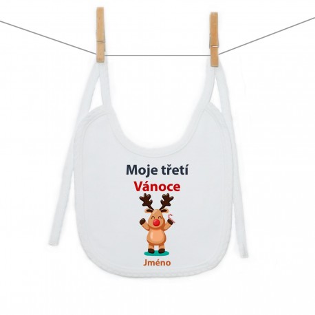 Bryndáček na zavazování Moje třetí Vánoce se sobíkem a jménem dítěte