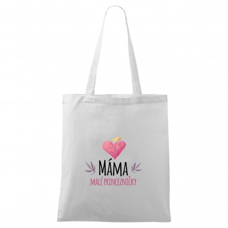 Bílá taška Máma malé princezničky