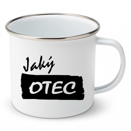 Smaltovaný hrnek Jaký otec