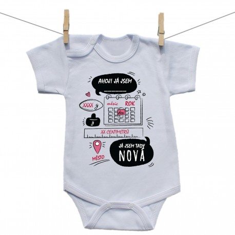 Body s krátkým rukávem Ahoj! Já jsem tady nová
