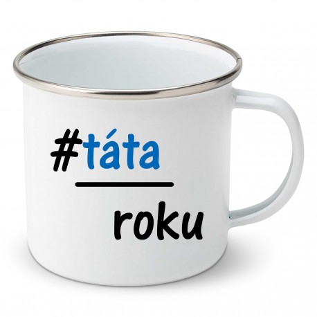 Smaltovaný hrnek Táta roku