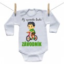 Body s dlouhým rukávem Až vyrostu budu závodník