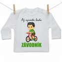 Tričko s dlouhým rukávem Až vyrostu budu závodník