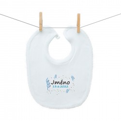 Bryndáček na zapínání Se jménem děťátka a datem (Chlapec)