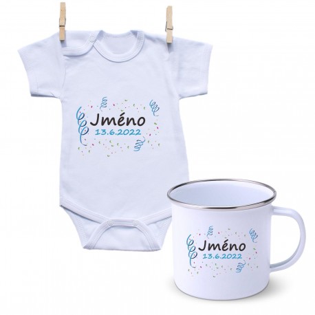 Sada Se jménem děťátka a datem (Chlapec)