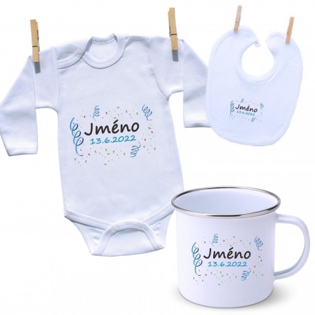 Sada Se jménem děťátka a datem (Chlapec)