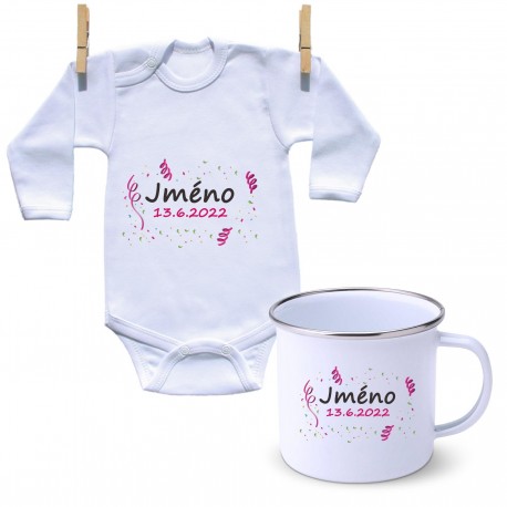 Sada Se jménem děťátka a datem (Dívka)