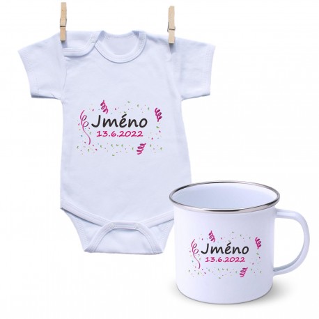 Sada Se jménem děťátka a datem (Dívka)