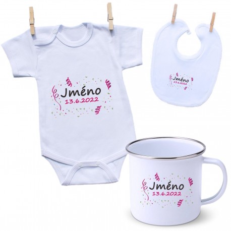 Sada Se jménem děťátka a datem (Dívka)