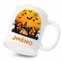Keramický hrnek Happy Halloween se jménem