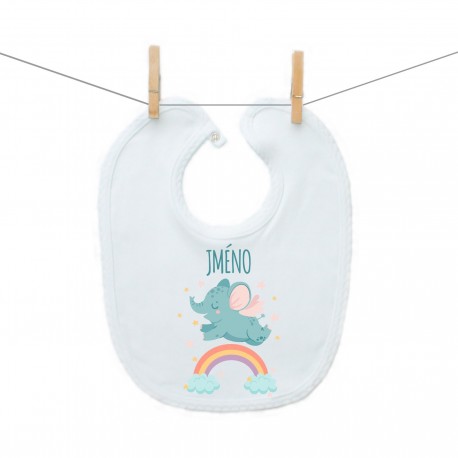 Bryndáček na zapínání Sloník se jménem dítěte