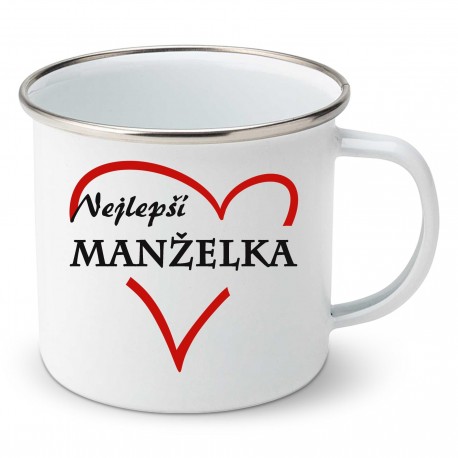 Smaltovaný hrnek Nejlepší manželka