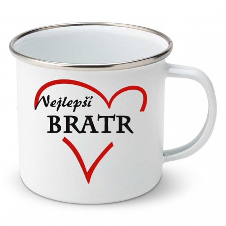 Smaltovaný hrnek Nejlepší bratr