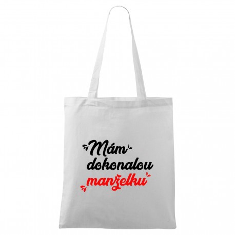 Bílá taška Mám dokonalou manželku Bílá taška Mám dokonalou manželku