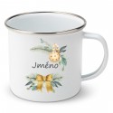 Smaltovaný hrnek Vánočný s jménem