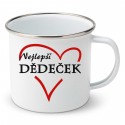 Smaltovaný hrnek Nejlepší dědeček