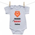 Body s krátkým rukávem Trenér celé rodiny s jménem dítěte