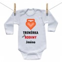 Body s dlouhým rukávem Trenérka celé rodiny s jménem dítěte